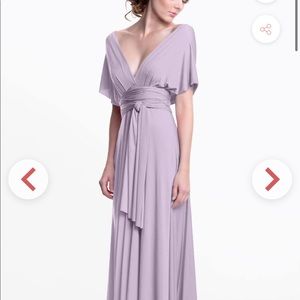 Beautiful lavender purple henkaa convertible maxi  dress or bridesmaid dress